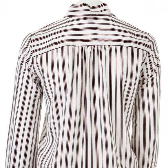 Ann Taylor Factory Striped Tie Neck Blouse NWT - Picture 5 of 6